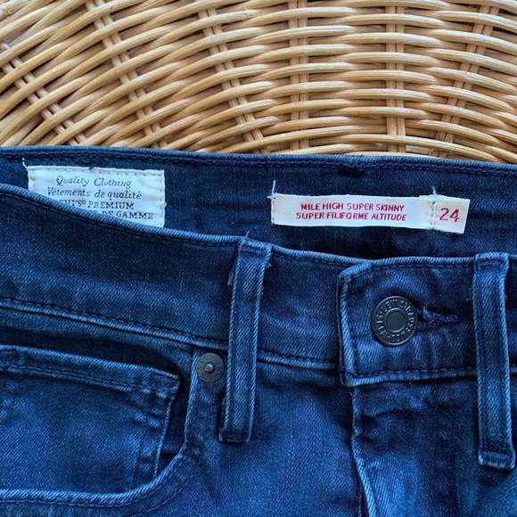 Levi’s Mile High Super Skinny Jeans in Rogue Wave - Picture 3 of 5